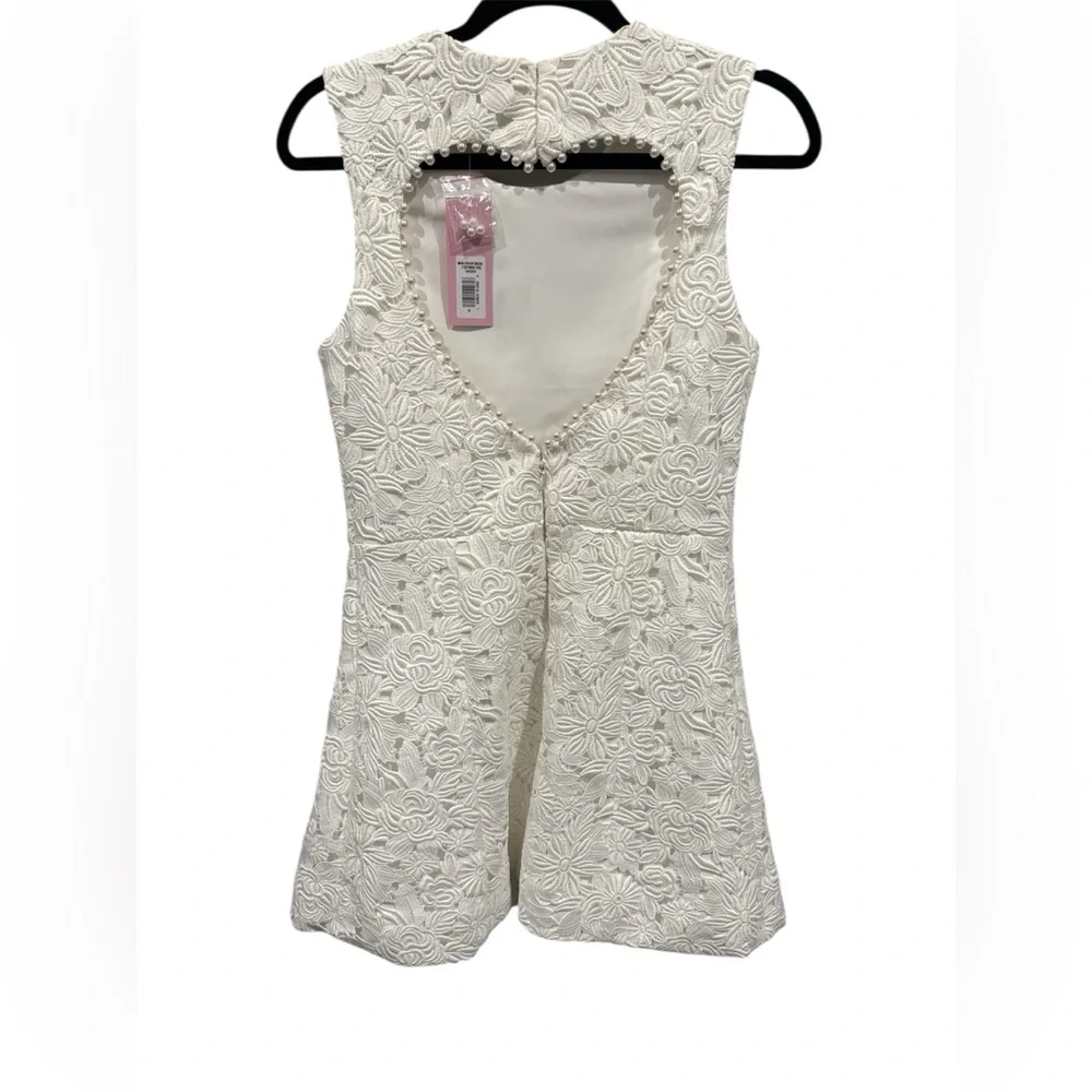 NWT Sachin & Babi Mon Coeur Lace Mini Dress w/ Heart Cutout Size 6 - Picture 7 of 12